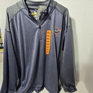 NHL Blue Jackets XXL Authentic‎ Men's Lightweight 1/4 Zip Jacket NWT
